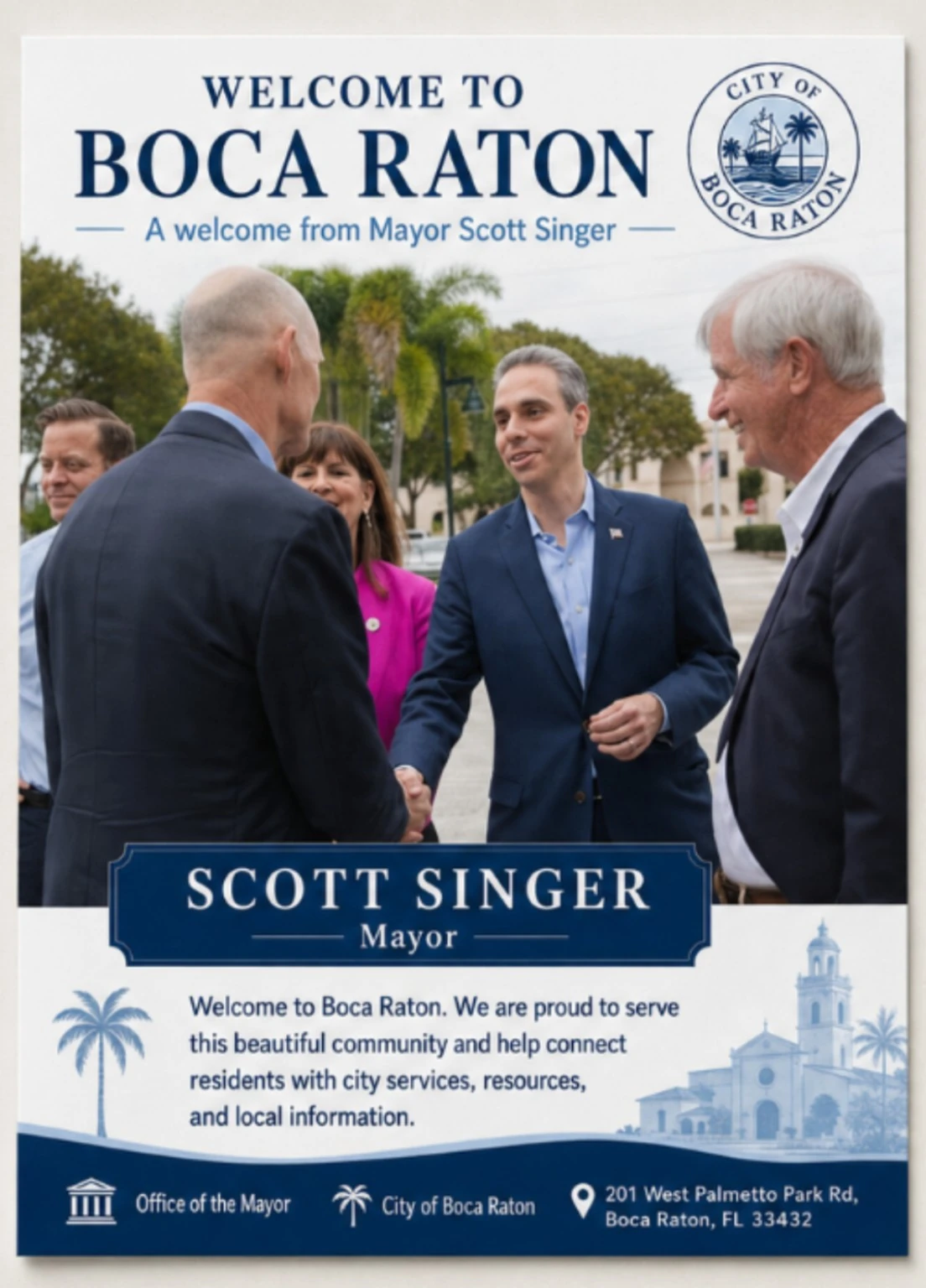 Boca Raton welcome guide example