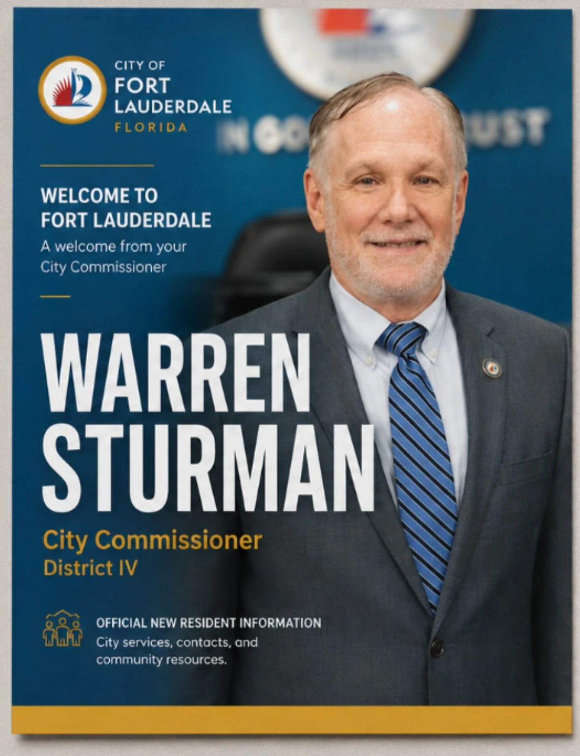 Fort Lauderdale city commissioner welcome cover